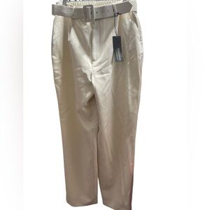 Versona Cream Straight Leg Trousers